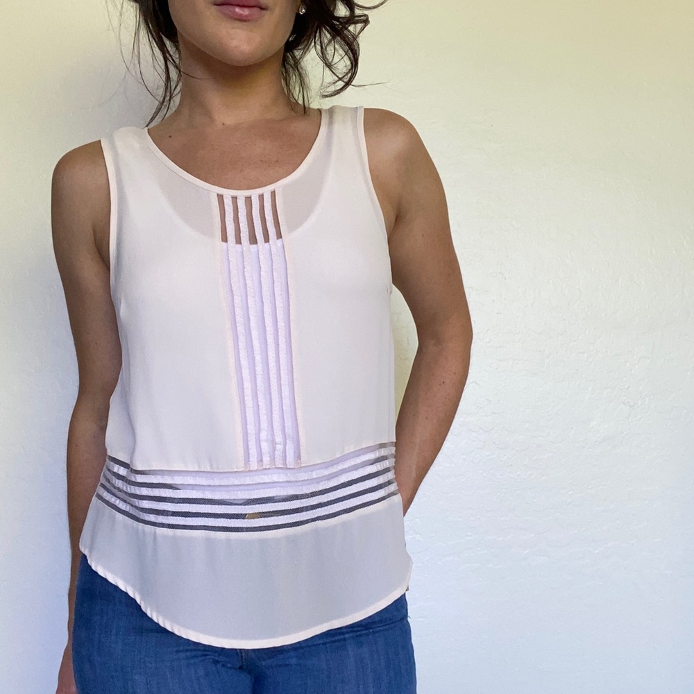Light Pink Sleeveless Blouse by Lush